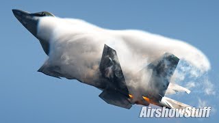 USAF F-22 Raptor - RaZZ's Last Demo! - Stuart Airshow 2024