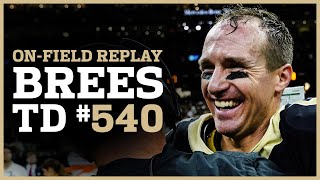 Field-Level View of Drew Brees' Record Setting TD Pass | New Orleans Saints Foot