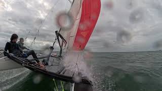 Columbus Day Regatta 2024 on a Nacra 17 – Full Foiling – Untidy