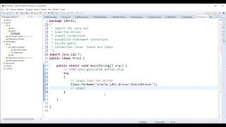 Java Connect to Oracle database using Eclipse IDE