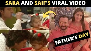 Watch little Sara Ali Khan play with Saif Ali Khan in viral throwback video: Father's Day Special