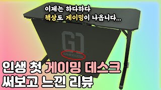 생각보다 괜찮네요?? 인생 첫 게이밍 데스크 GD1!