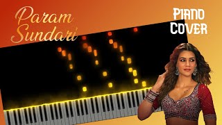 Param Sundari | Mimi | Kriti Sanon | AR Rehman | Shreya Goshal | Piano Tutorial