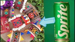 Turn a Cold Drink Can into Stunning Traditional Bangles! 😍♻️#diy #craft