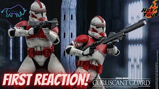 Hot Toys Coruscant Guard (Shock Trooper) Clone Wars First Reaction