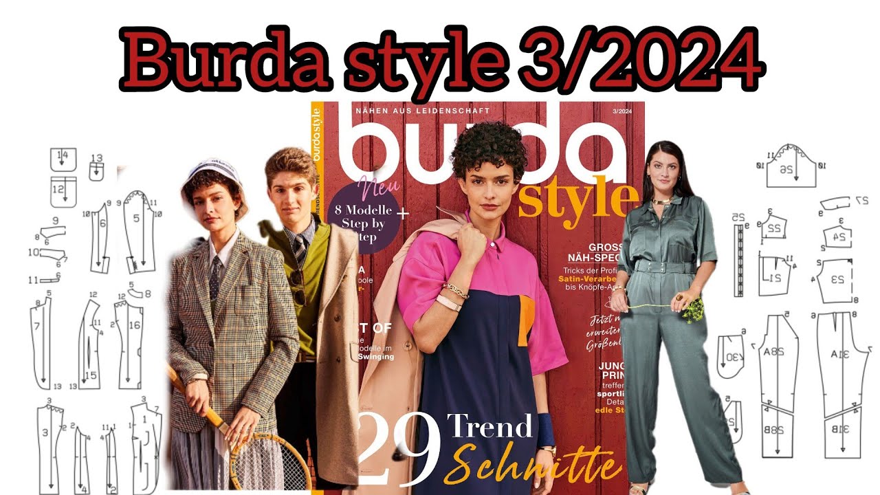 Burda Style 3/2024, Full Preview 🌹🌷 - YouTube