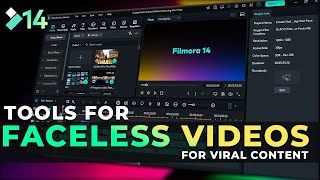 Create Viral Content Without Showing Your Face - Filmora 14 #AI Feature #AItools