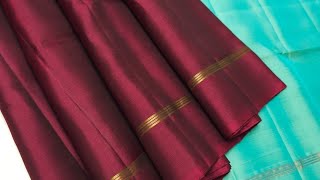 Kanchipuram Plain Silk Sarees #122#