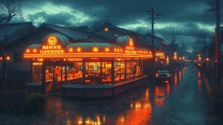 Chill Tokyo 1980s Lofi: A Nostalgic Journey Through Rainy Nights with Lofi Beats | Old Japanese Town