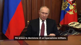 Il raggelante discorso di Putin: \