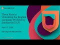 Three Keys to Unlocking the English Language Proficiency Standards (ELPS)