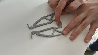 A compliant mechanism via topology optimization in python