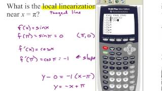Local Linearization section 3 9