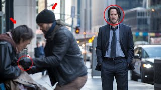 Thief Steals from Homeless Man, Not Knowing Keanu Reeves Is Watching!