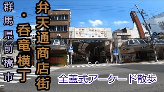 [アーケード商店街@群馬]前橋弁天通商店街(昼/夜)\u0026呑竜横丁