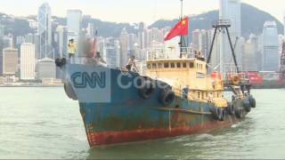 CHINESE ACTIVISTS BOAT ARRIVES HONG KONG/DISPUTED ISLAND