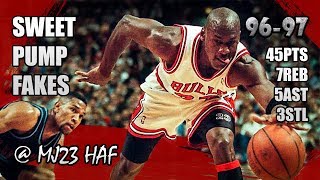 Michael Jordan Highlights vs Cavaliers (1996.12.28) - 45pts! Welcome to His Pump Fake Party!