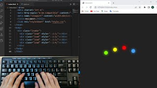 ASMR Programming | How to make Amazing loading animation in HTML and CSS [No talking]