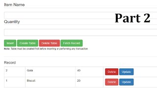 Offline Relational Database Using HTML5 and JavaScript (SQL Query) - Part 2