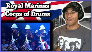 US Marine reacts to the Royal Marines Corps of Drums