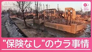 LA大規模火災　被災者の多く“保険未加入”か　現地特有の事情とは【サタデーステーション】(2025年1月11日)