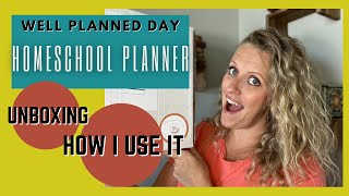 Homeschool Planner Unboxing and Flip Through ||  Well Planned Day Planner 2022-2023