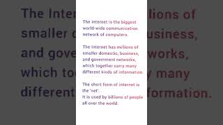 What is internet?