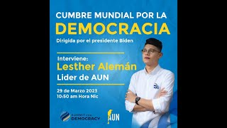 #Nicaragua Cumbre mundial por la democracia