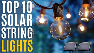 Top 10: Best Solar Outdoor String Lights of 2021 / Bistro Lights / LED Solar Christmas Lights