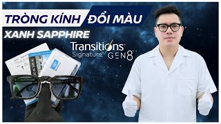 Siêu phẩm Essilor Transition Gen8 đổi màu xanh Sapphire