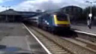 43104 leads 43007 upon departing Newton Abbot - Aug 8 2008