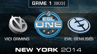 Vici Gaming vs. Evil Geniuses - Grand Final Game 1 - ESL One New York 2014 - Dota 2