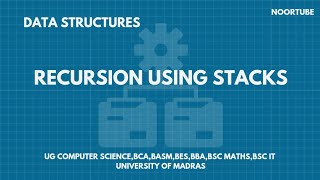 RECURSION - APPLICATION OF STACKS