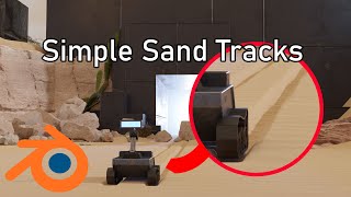 How to make blender 2.8 sand tracks in 5 minutes