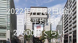 2022年7月22日(金)…株価・年高と年安