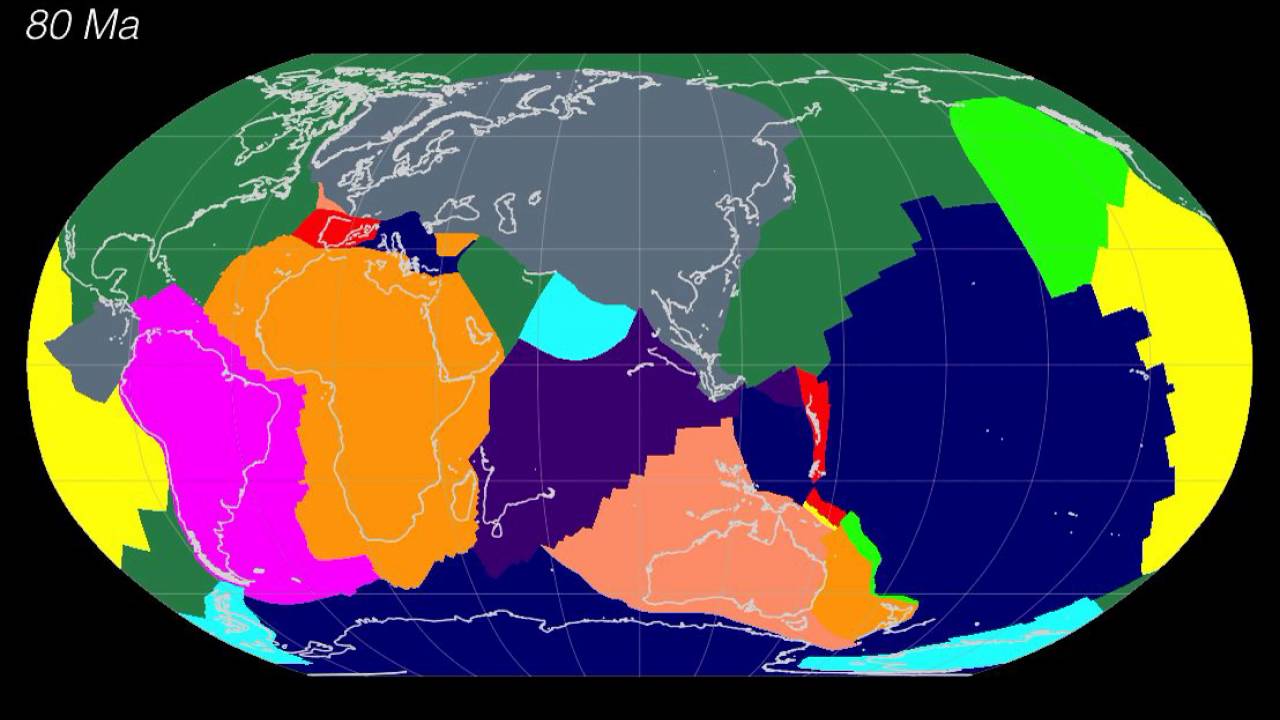 Evolution Of The Global Network Of Tectonic Plates 200 Million Years ...