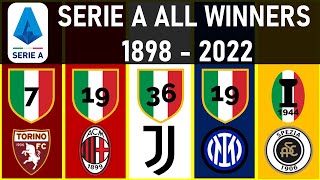 SERIE A • ALL WINNERS [1898 - 2022]