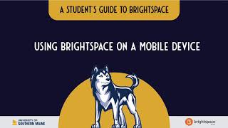 Using Brightspace on a Mobile Device