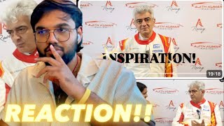 Ajith Kumar Interview, INSPIRATION!! ( REACTION!! )