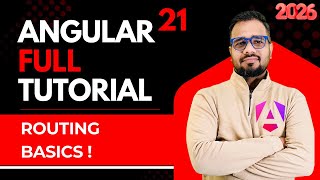 Angular 21 Tutorial in Hindi #39 | Routing Basics | Routes, RouterLink & Router-Outlet