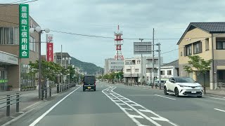 Passing and Leaving Central Tahara City, Aichi Japan