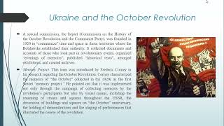 Sovietization of History and Memory in Ukraine (1920-1930) | Dr. Oksana Klymenko