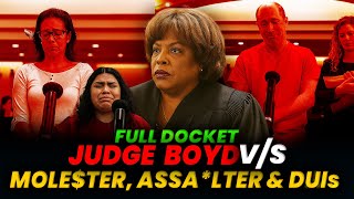 Judge Boyd's BEST: Assault*r MOM, Teen Molest*r & DUIs | Full Docket #judgeboyd #judgefleischer