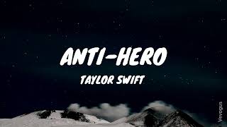 Taylor Swift - Anti-Hero (Clean Lyrics) video #taylorswift #antihero #lyrics #cleanlyrics