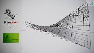 Easy - Grasshopper Tutorial | Roof space frame | GS01