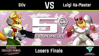 Stiv (Fox) vs Luigi Ka-Master (Captain Falcon) - Melee Losers Finals -  Five Iron Melee 28