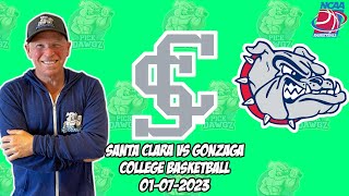 Santa Clara vs Gonzaga 1/7/23 College Basketball Free Pick CBB Betting Tips | NCAAB Picks