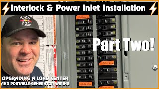 Panel Upgrade and Portable Generator Wiring Wiring Part 2 #generator #electricalwork