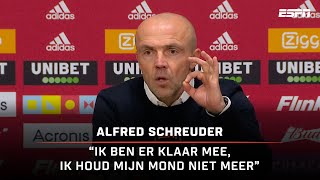 SCHREUDER LOOPT LEEG 🎙🤬 | Ajax-trainer is er helemaal klaar mee | Persconferentie | Ajax - Excelsior