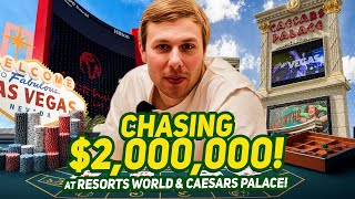 (NEW) Xposed's Chasing $2,000,000 IRL Blackjack Session at RW \u0026 Caesars Vegas! (Part 2/3)